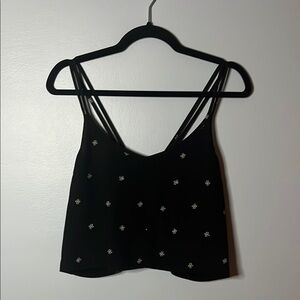 Black Strappy Women's Top
